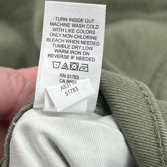 M Jeans Pants 14W Olive Green Neutral Tone Denim Casual Skinny High Rise Jeans - Picture 12 of 14